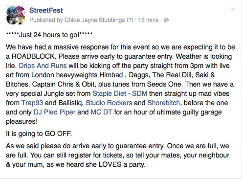 streetfest's tweet photo. BOOM! https://t.co/VCDrmAsmIJ Register &amp; arrive early tmrw to guarantee entry! #FREE #PARTY #HACKNEY #LONDON  #LDN http://t.co/25VAeM7yR2