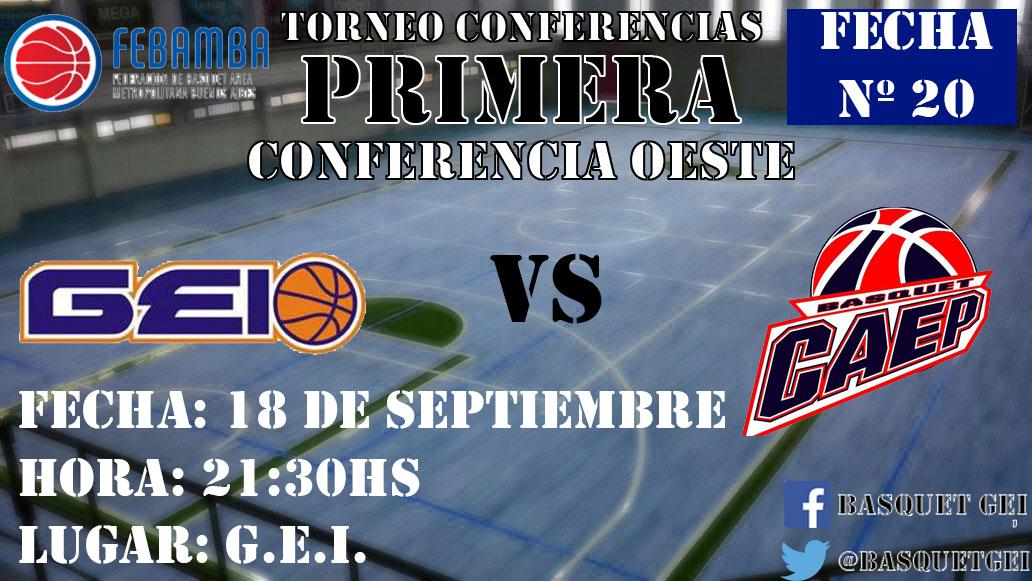 BasquetGEI's tweet photo. La primera recibe a @basquetcaep hoy desde las 21:30. No te lo pierdas! Partido muy importante para mantenerse arriba http://t.co/lTF52xuGaZ