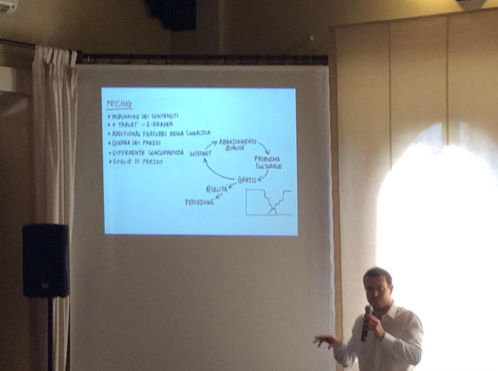EditechTweet's tweet photo. Alessandro Maggioni e il pricing #editech15 http://t.co/Ojx1fWKsPe