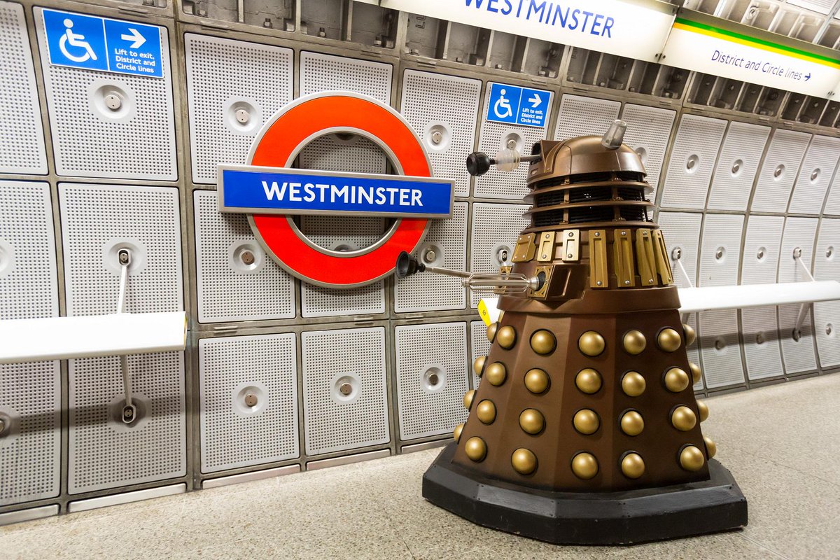 TfL's tweet photo. We have a #DalekontheTube today. Have you heard it? @bbcdoctorwho http://t.co/LUMXofQXnv