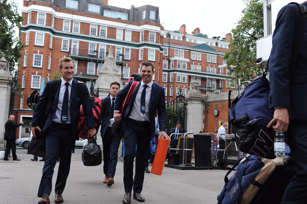 TheCricketerMag's tweet photo. The players certainly looked the part! Many thanks to @TMLewin for the bespoke suits and support throughout #NVC15 http://t.co/OwF64tYCoA