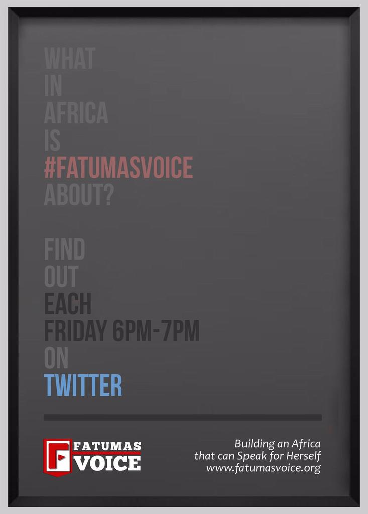 Who/What is #Fatumasvoice according to you?@PoetryHubKenya @TDPoetsome @mufasapoet @KenyaPoetrySlam @nonicknayme