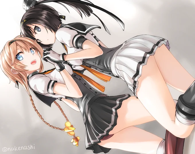 秋月と照月。#艦これ http://t.co/BUJrHLayrO 