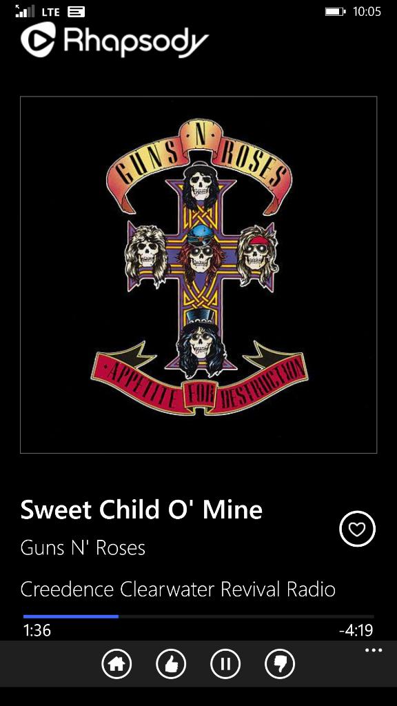 TheMattBeebe's tweet image. Love me some @gunsnroses, but on @rhapsody's Creedence Clearwater Revival channel??? #Hmmm #AlgorithmProblems
