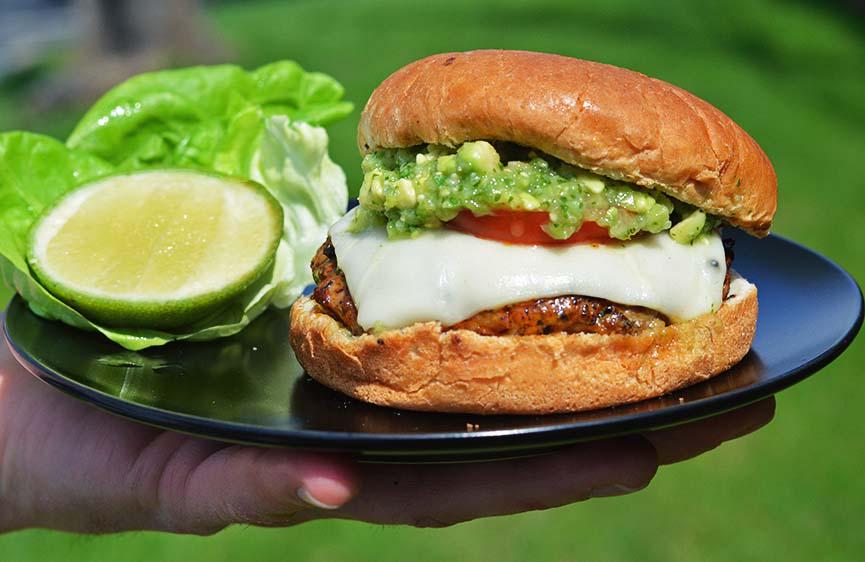 andrewzimmern's tweet image. Mexican Pork Burgers with Tomatillo-Avocado Salsa for #NationalCheeseburgerDay: bit.ly/1LyQ7Oq