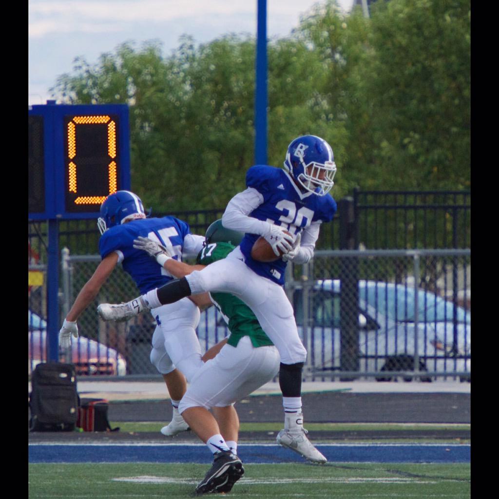 KimberlyGolder's tweet photo. Interceptions are my favorite!  Good job @JakobiMatagi #binghamfb #defenserules #sophomores http://t.co/EhzFMkeQz1