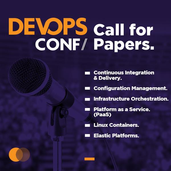 Te gustaría hablar en la #DevOpsCONF ? Ingresá tu propuesta en: goo.gl/5F69rX  pic.x.com/lbH6aE5We9