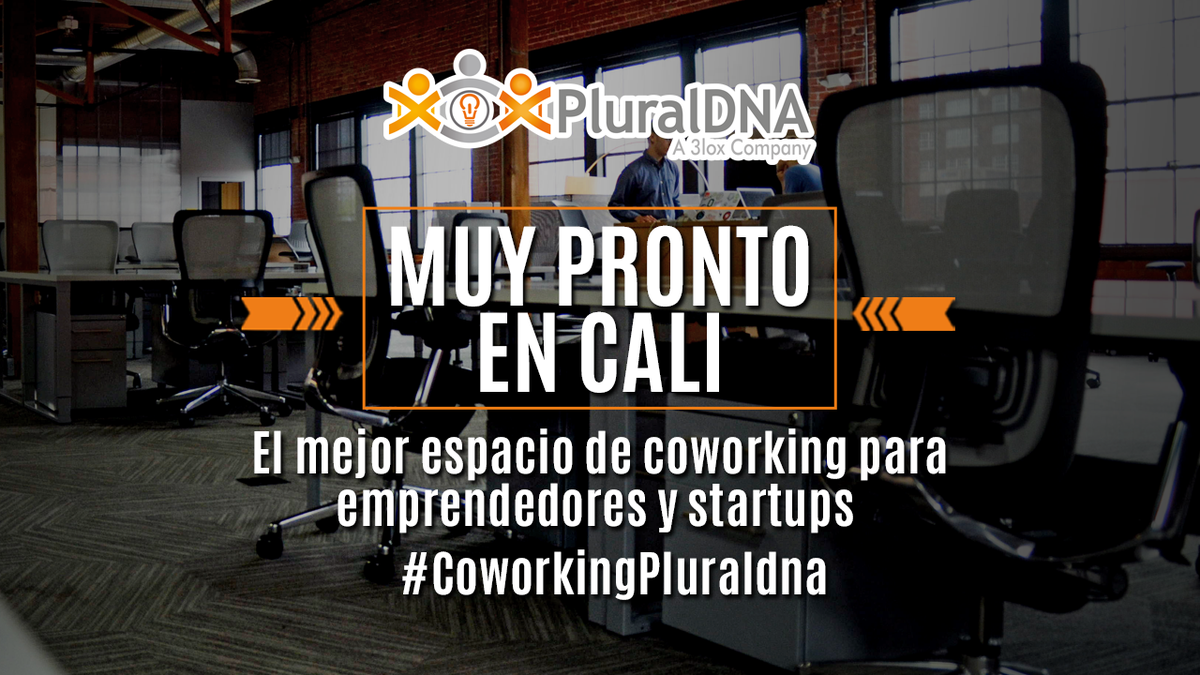 PluralDNA's tweet photo. Muy pronto llega a #Cali un espacio de trabajo exclusivo para emprendedores. ¡Espéralo! #CoworkingPluraldna RT http://t.co/e9aTX7Nlrf