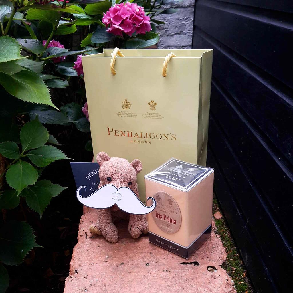 wallace_bear's tweet photo. Oops. Sweetie, Mummy went shopping... #WallaceTheLostBear #Perfume #Penhaligons #IrisPrima #Heaven http://t.co/FLN9sz84pn