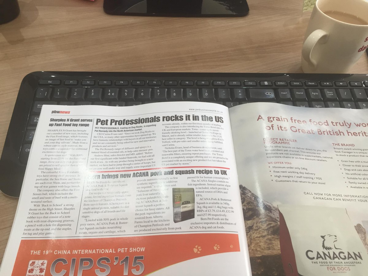 DogRocksHQ's tweet image. Friday afternoon reading, thank you @PetGazette @PetBusinessNews #patstelford #torusbowl #petremedyusa #dogrocks