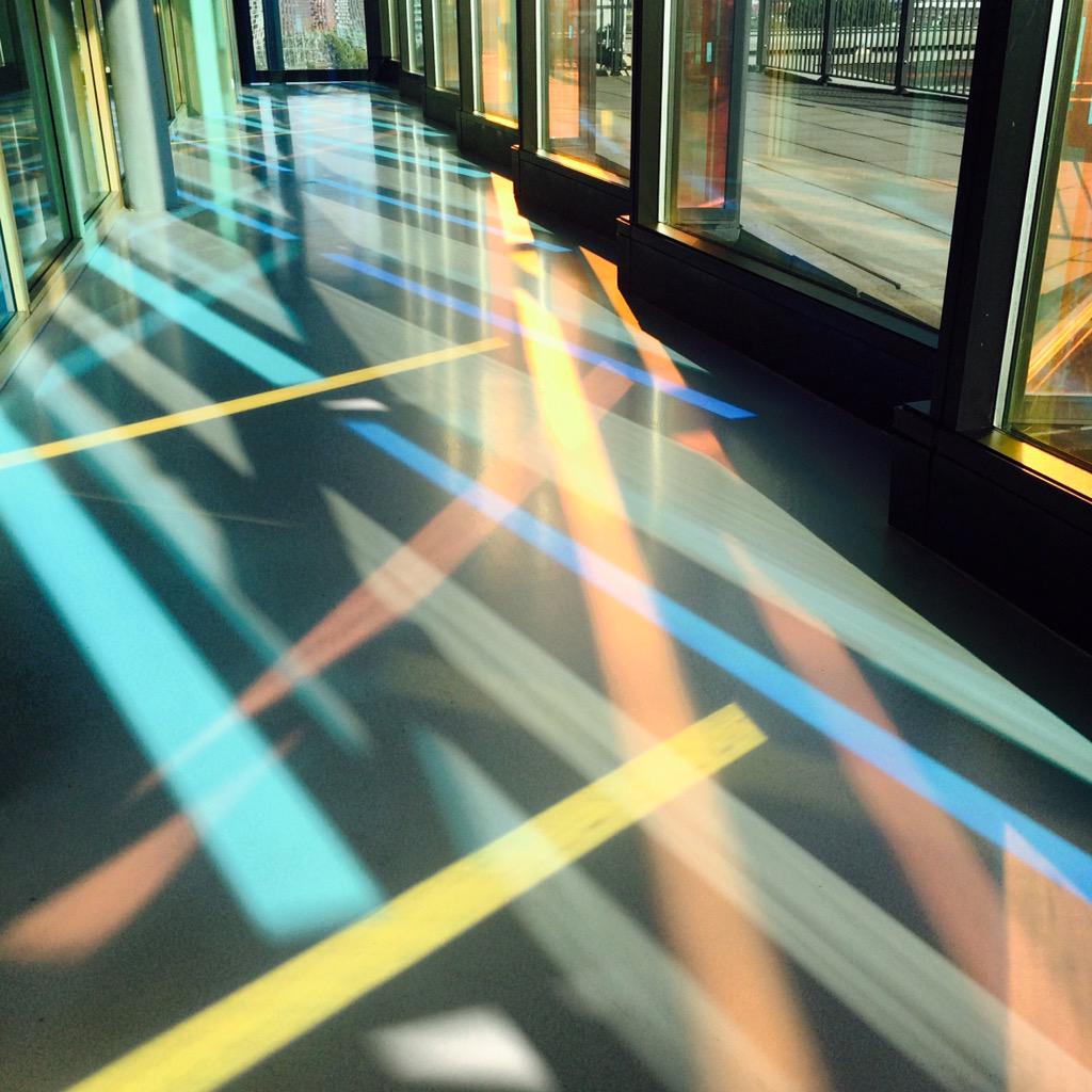 Party light on the floor✨#Conservatorium#Amsterdam#floor#window#light#colorful