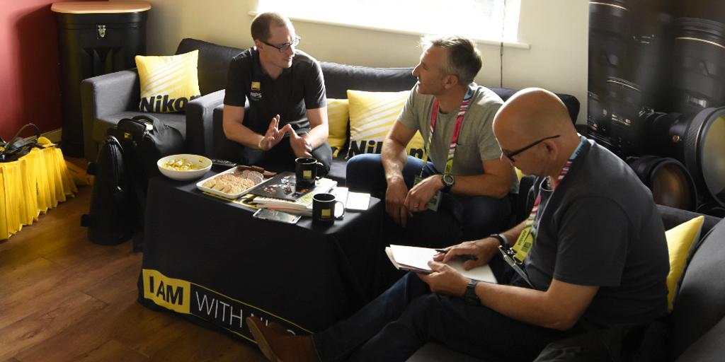 UKNikon's tweet photo. Our #NPS team supporting pro #Nikon #photographers covering one of the country's biggest sporting events today http://t.co/geylfq8Pzb
