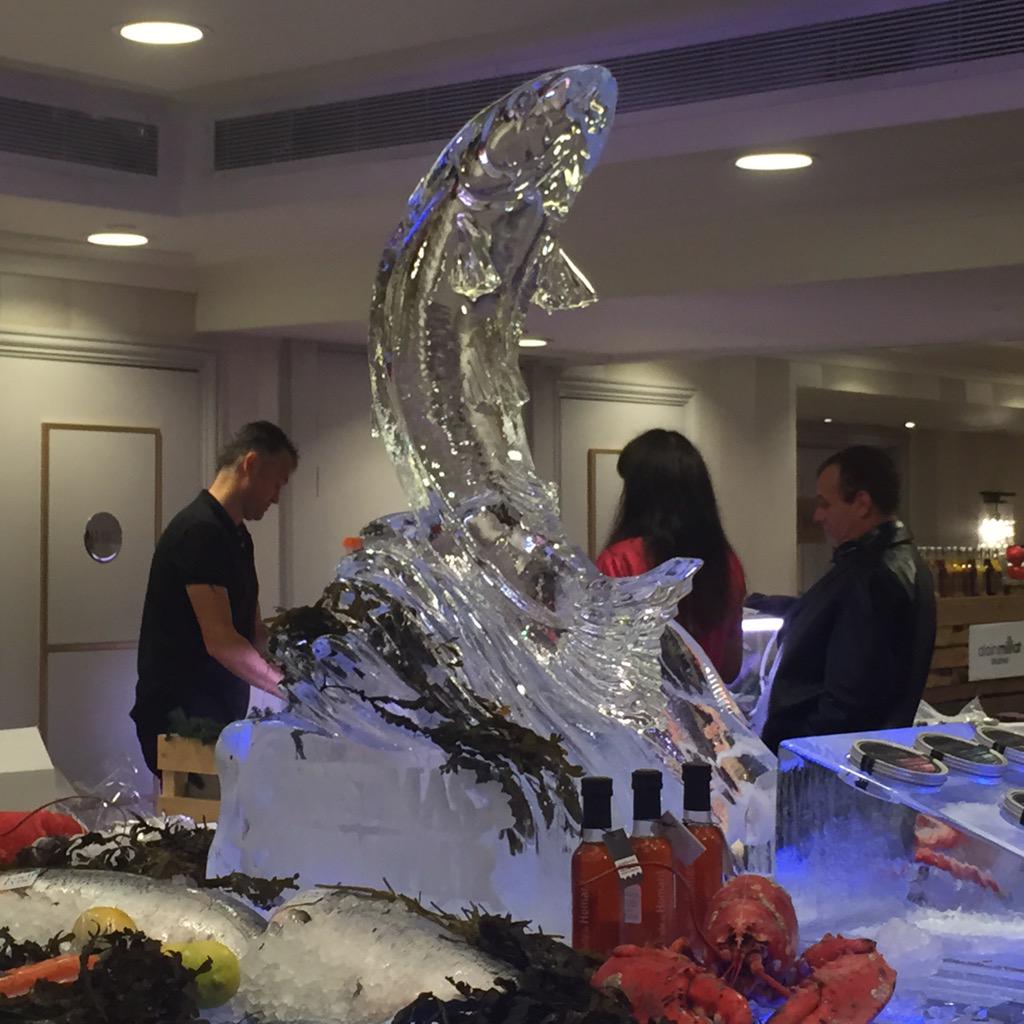 Lee24Adam's tweet photo. Come and sea the seafood before the ice sculpture melts! #CGF15 @ClassicFineFood http://t.co/4629pnFSxe