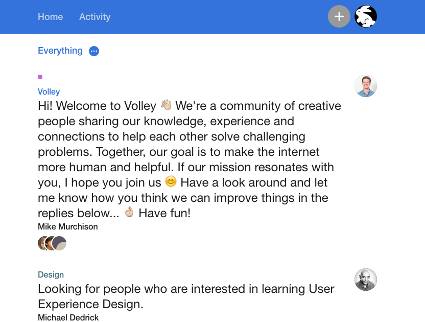 StartupBunny's tweet photo. VOLLEY : A friendly place for helping others. http://t.co/KMm18xrxe8 @volleyworks #startups #tech http://t.co/PWUH96ao8f