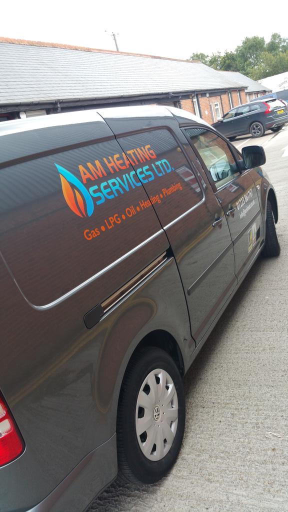heatingAM's tweet image. Another of our vans with new sign writing, give us a wave or a beep if you see us in #Cambridgeshire