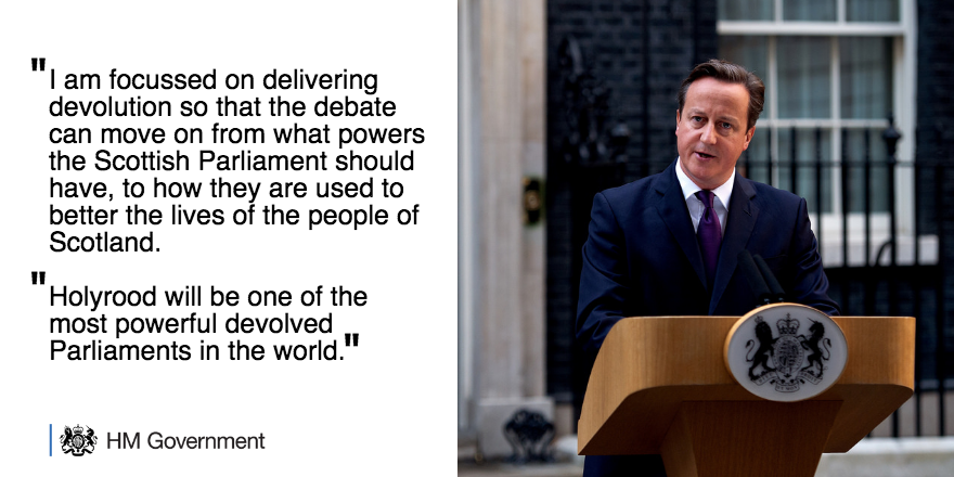 10DowningStreet's tweet photo. PM: I am focussed on delivering devolution so that the debate can move on: http://t.co/qHPSWnoerT http://t.co/Rki9SaRMIy