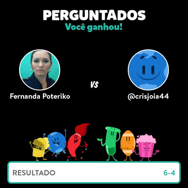 Ganhei um jogo contra @crisjoia44 no Perguntados! - perguntados.com/pt/landing