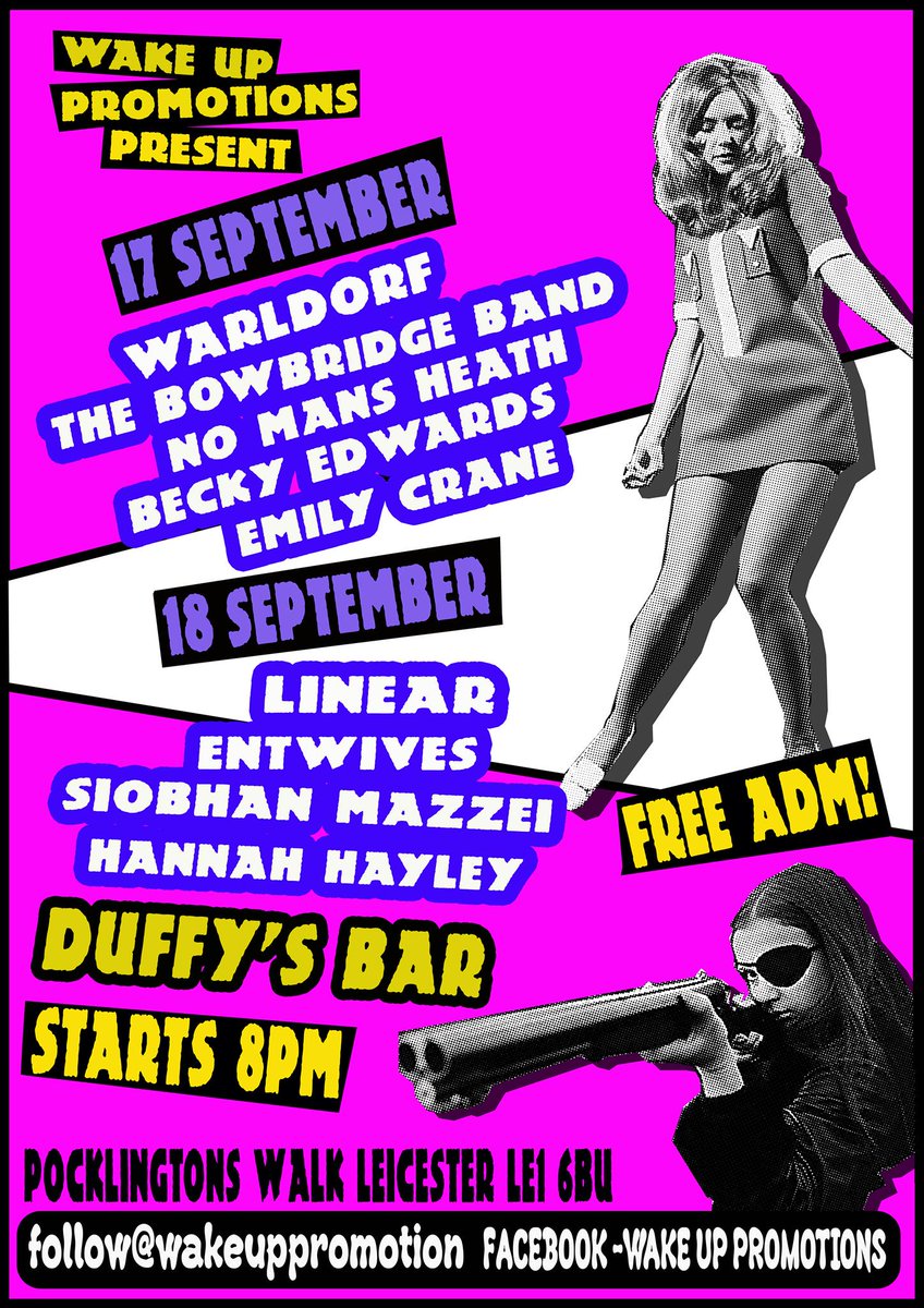 wakeuppromotion's tweet photo. @linear_band  + Entwives + @shedthefred  + Hannah Haley play Duffys Bar tonight. 8pm start with FREE adm!!! http://t.co/5seiuqyBBB