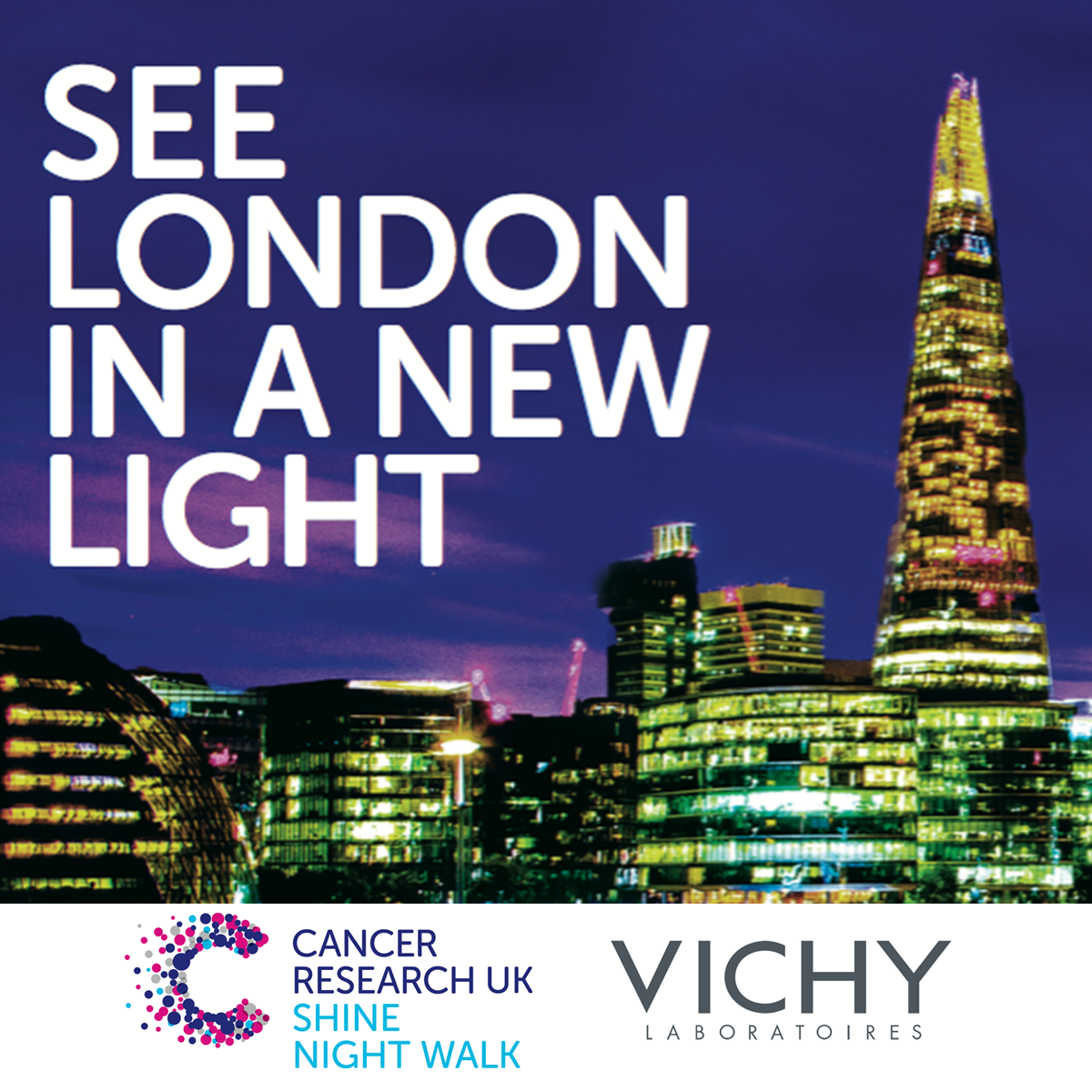 VichyUK's tweet photo. We're proud to be supporting Cancer Research UK for their Shine Night Walk. Sign up here http://t.co/hLPcnf7h7z http://t.co/fFHhtKr5Tz