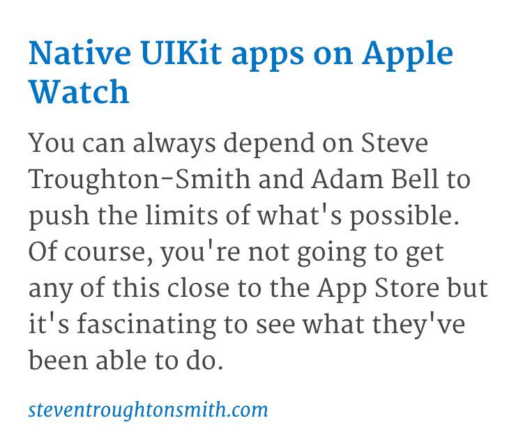 codeblue87's tweet image. limit pushers @stroughtonsmith and @b3ll stuntin hard in this week&apos;s #iosdevweekly  iosdevweekly.com/issues/216?sid…
