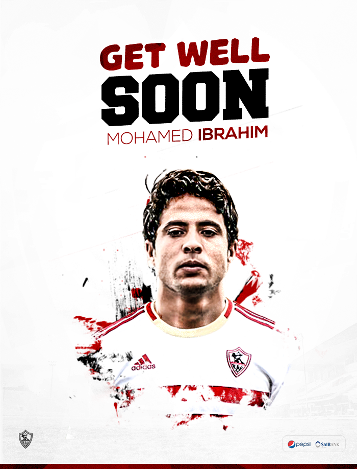 ZSCOfficial's tweet photo. نتمنى الشفاء العاجل للاعبنا محمد إبراهيم. http://t.co/ZLlxXkZrJD