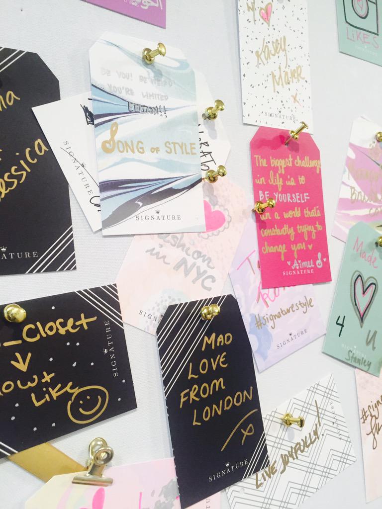 Everyone has left their mark! #signturestyle