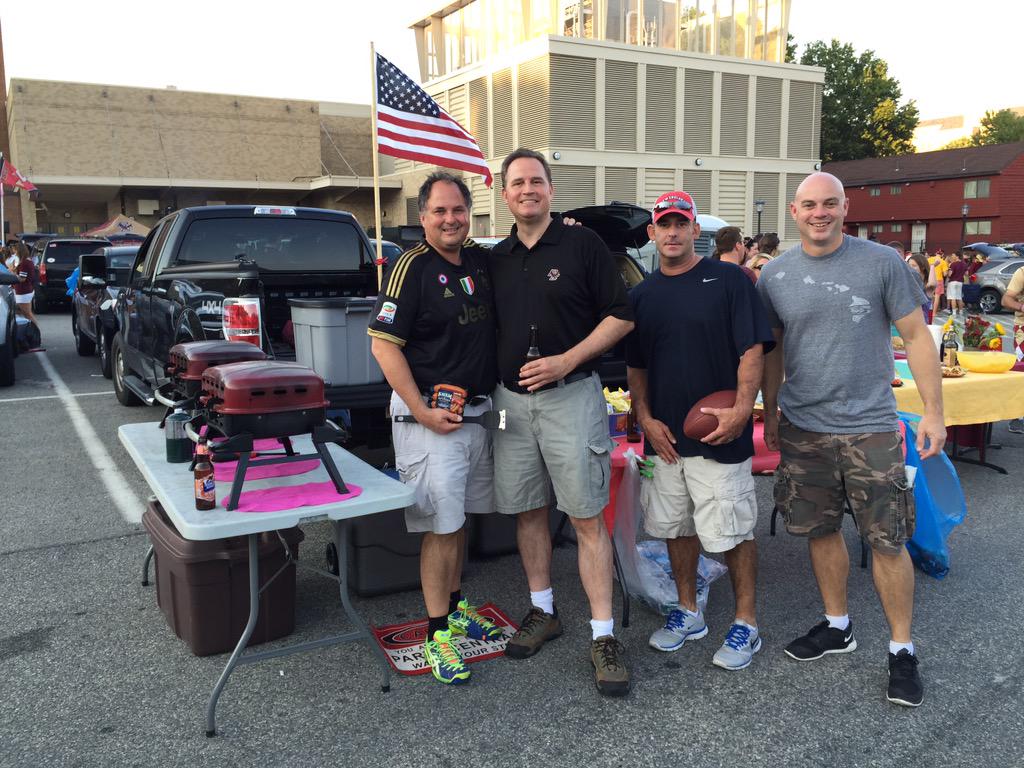 PCaparso's tweet photo. Enjoying pre-game BC/FSU tailgate and Kayem came thru with huge hook-up.
Love those guys/gals!!
#ultimeatupgrade http://t.co/GOX9BbH7LW