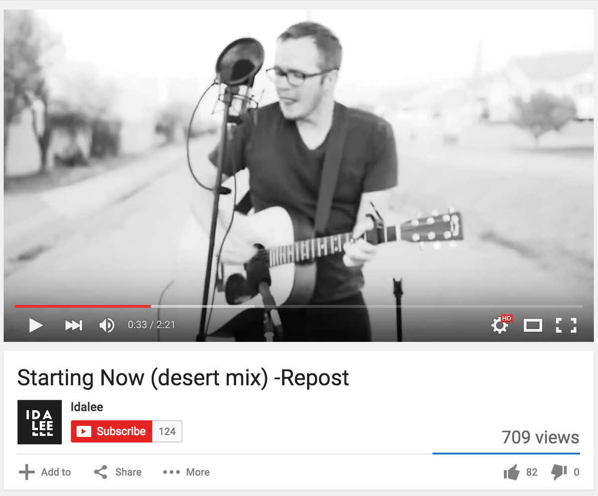 idaleemusic's tweet image. thanks, friends! #firstyoutube #grateful