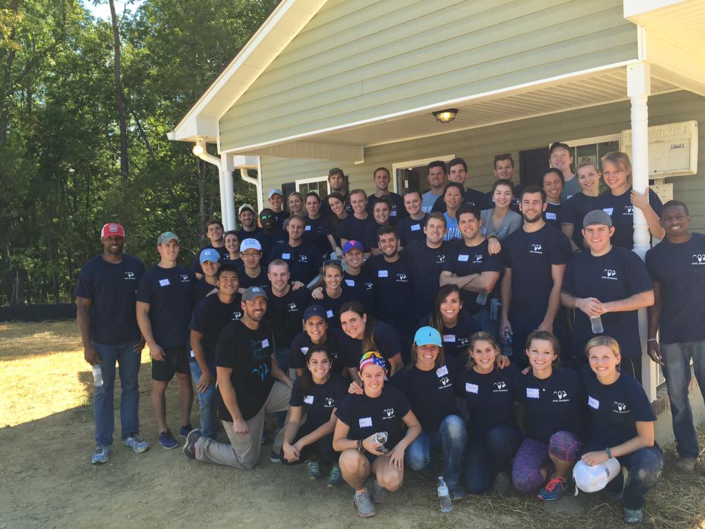 orangehabitat's tweet photo. Thanks to the @UNCDentistry students for volunteering with Habitat for #DEAHDAY yesterday. Hope to see you next year! http://t.co/apoLSQHmih