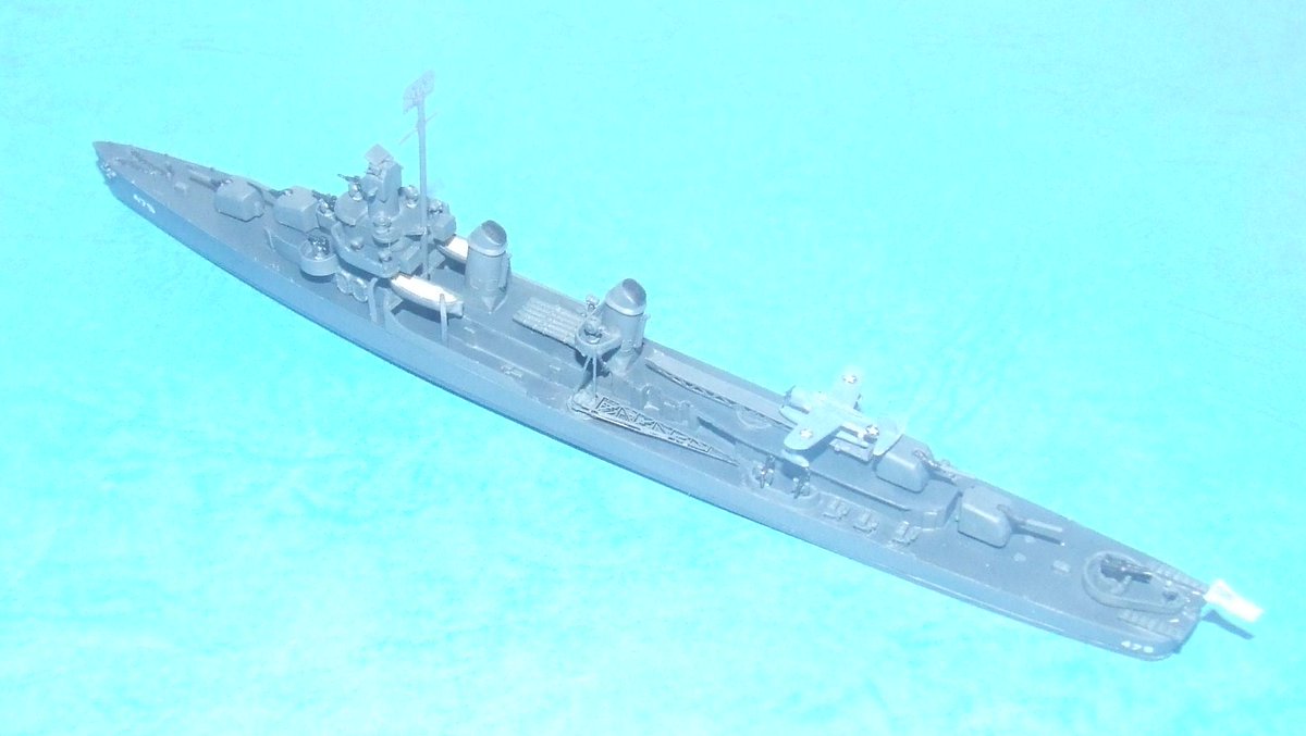 ヤマパンスキー Auf Twitter 水上機搭載ということで 竣工時 カタパルトと水上機を搭載していたアメリカ駆逐艦 Dd479 スティーブン ス タミヤのフレッチャー級キットは形状の確かさ シャープさが持ち味なので さっくり3日で作ったもの 艦船模型 アメリカ海軍