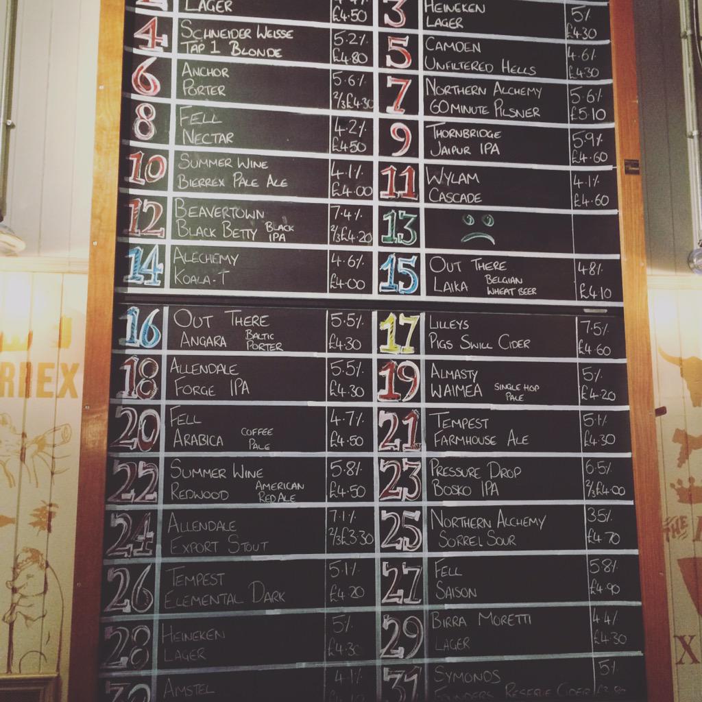 Bierrex's tweet photo. There's a little something for everyone on our new look #boozeboard this weekend! http://t.co/eeXMKva8eS