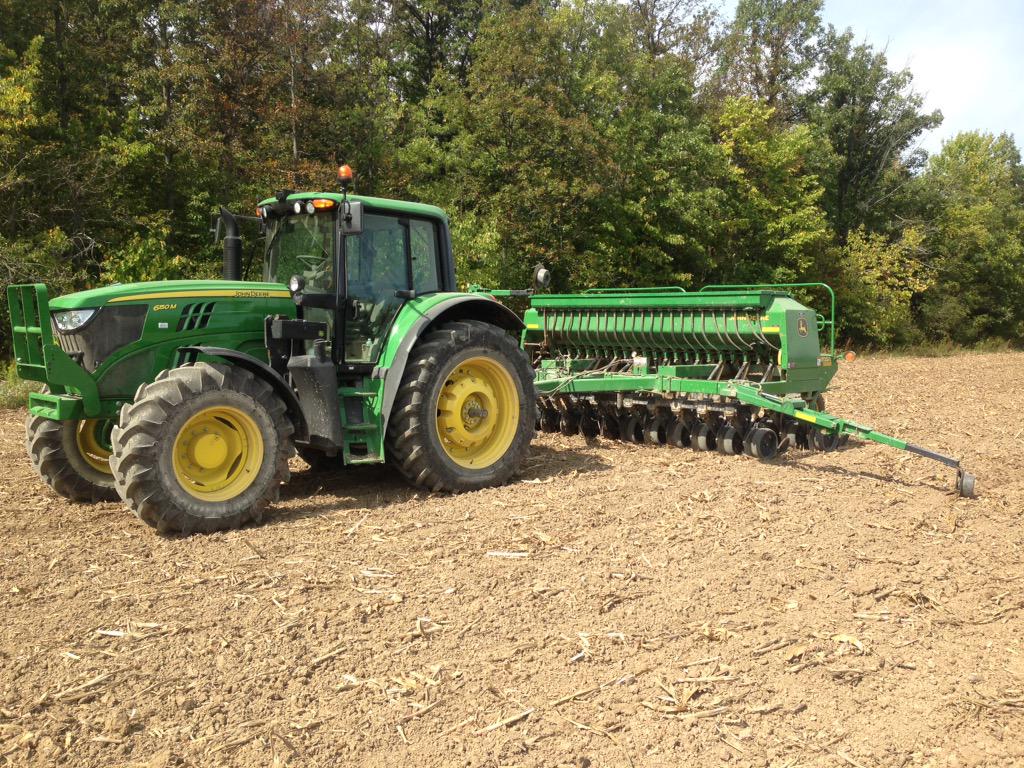 First field planting wheat. #planting #wheat