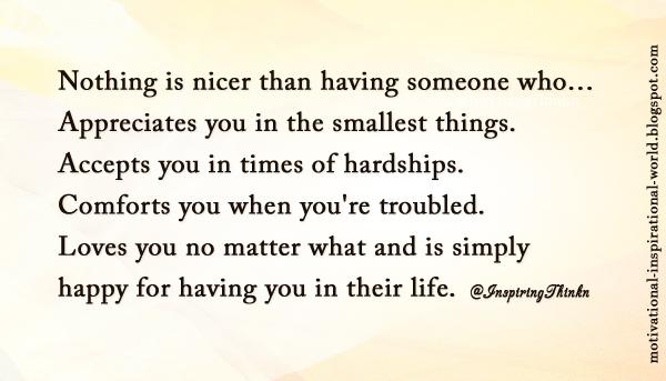 InspiringThinkn's tweet photo. Nothing is nicer than having someone who ... Appreciates you in the smallest things..... Unk http://t.co/R1CAMWkTan