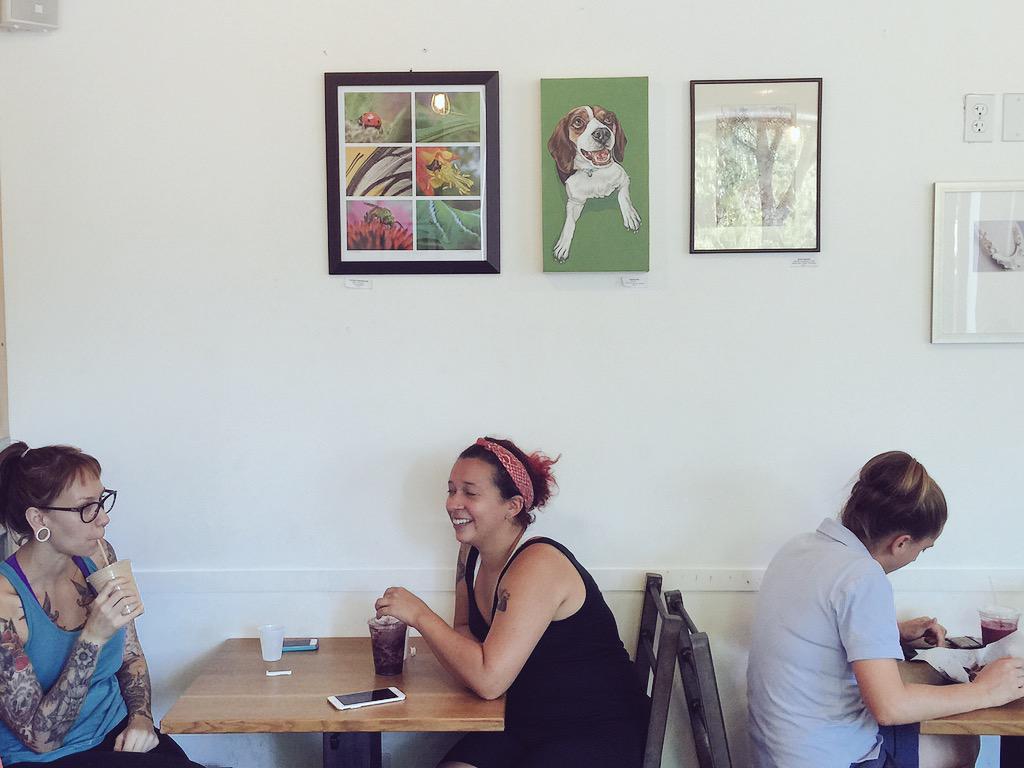 appreciate talents of local artists <a href="/CafeBartlettSq/">Cafe Bartlett Sq</a> this w/e #JamaicaPlain #02130news