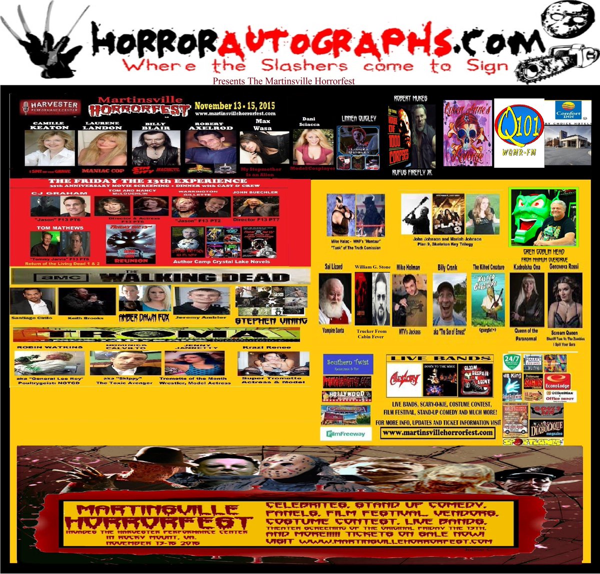 M_VAHorrorfest's tweet photo. @PromoteHorror @PromotCommotion @tromateamvideo @TromaArmy @f13thfilms @twd_fan_page @F13thFranchise @F13events http://t.co/ZLnfMz9g6F