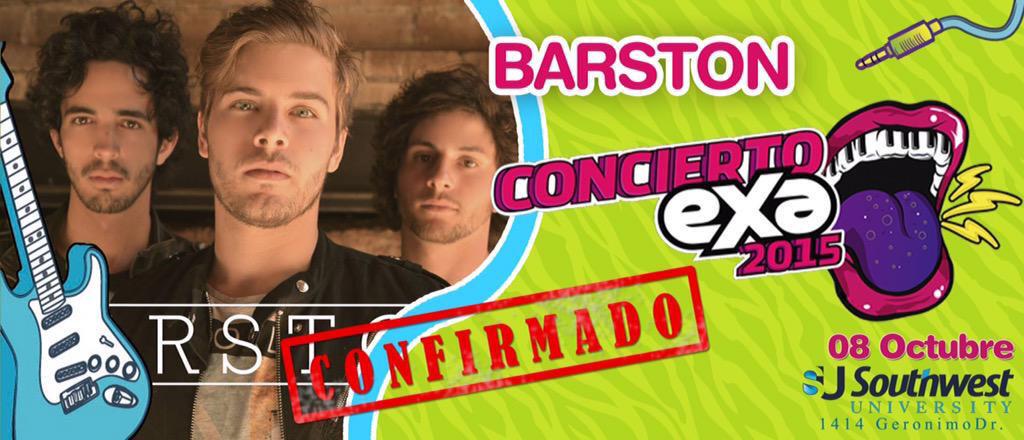 BarstonOficial's tweet photo. #CONFIRMADOS nos vemos este 8 de octubre #ElPasoTx #Texas en el #ConciertoExaElPaso @ExaElPaso #TeQueremosVerAhí http://t.co/xka3XztJPP