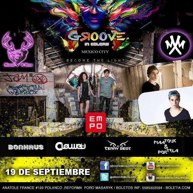 VogaSur's tweet photo. Mañana Groove in colors Barra libre hasta las 3am! Últimos boletos con precio de preventa 5529091285 http://t.co/Ouu3BUWx3n