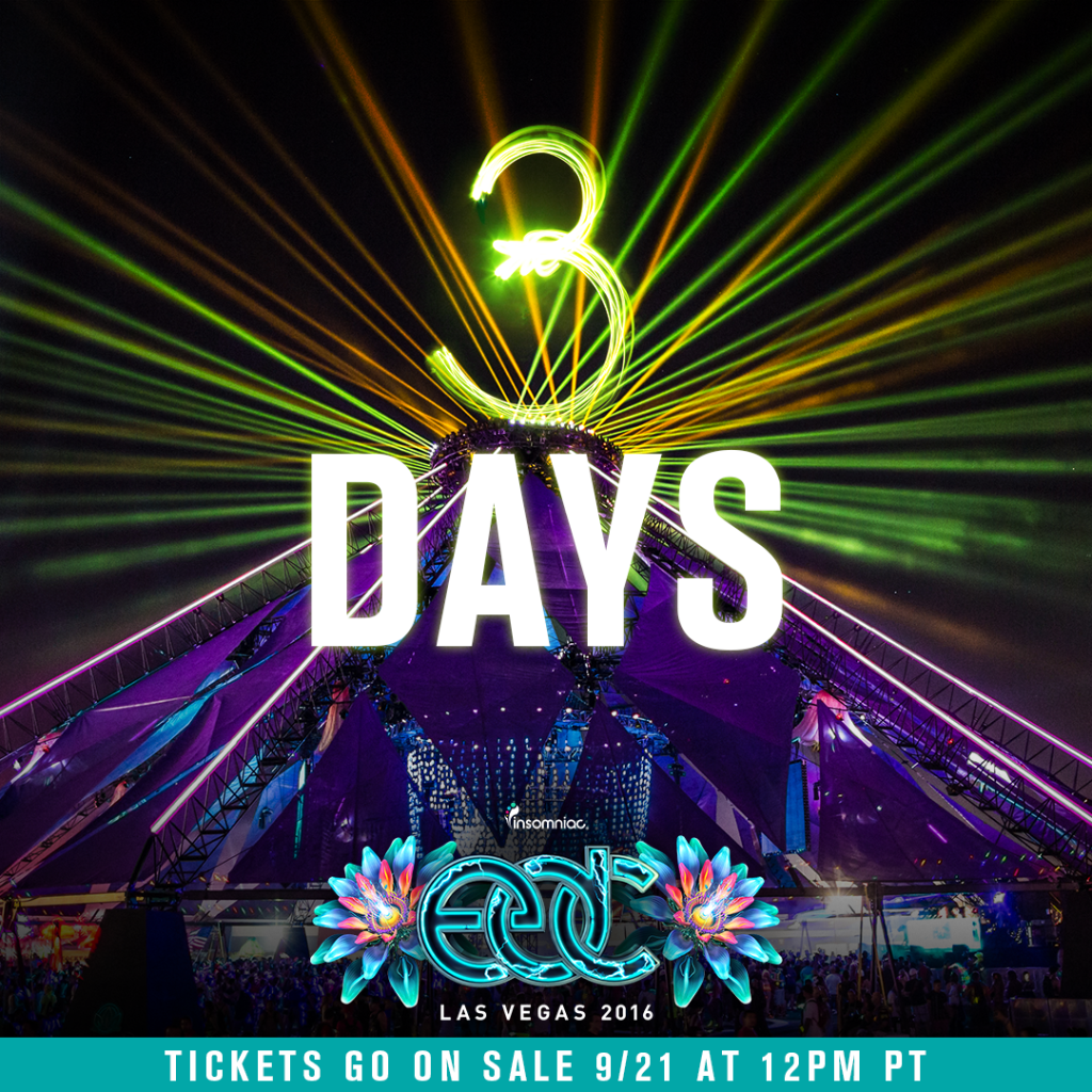 THREE MORE DAYS till #EDCLV on sale! 👍 ✨

Make sure you're ready ➼ lasvegas.electricdaisycarnival.com