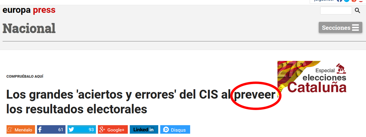 jc_rosell's tweet image. ¿*«Preveer»? La palabra correcta es «prever», periodistas de @epnacional.