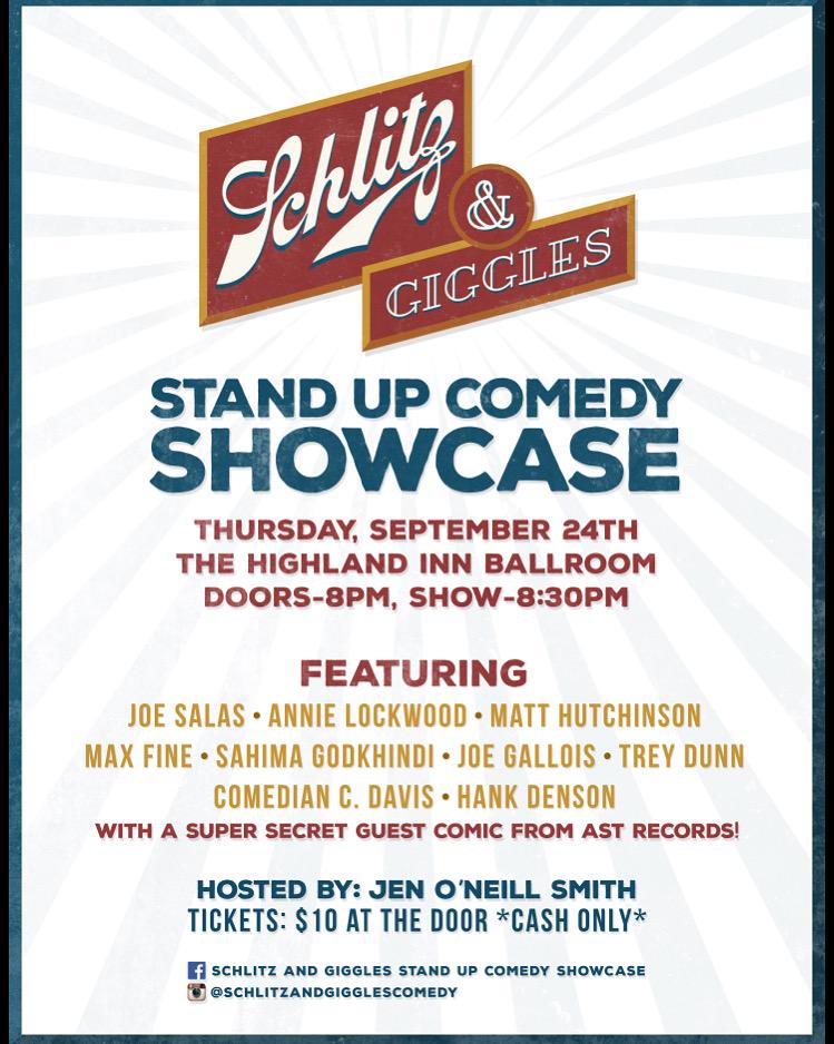 jenoneillsmith's tweet photo. Thurs Sept 24! Highland Ballroom! Mystery Guest! 8:30 @HankDenson @matthutchy @max_fine @JoeGallois @SahimaG http://t.co/GRvIrTob8f