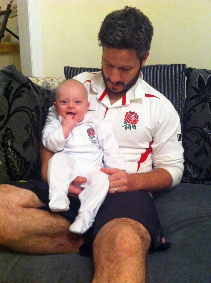 Rugby time with the little man!