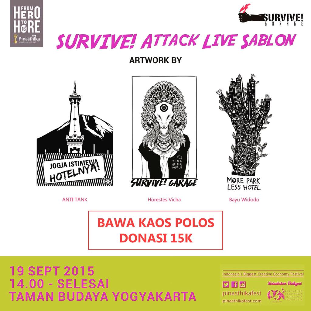 Live Sablon #survivegarage Mari merapat yoo✊
