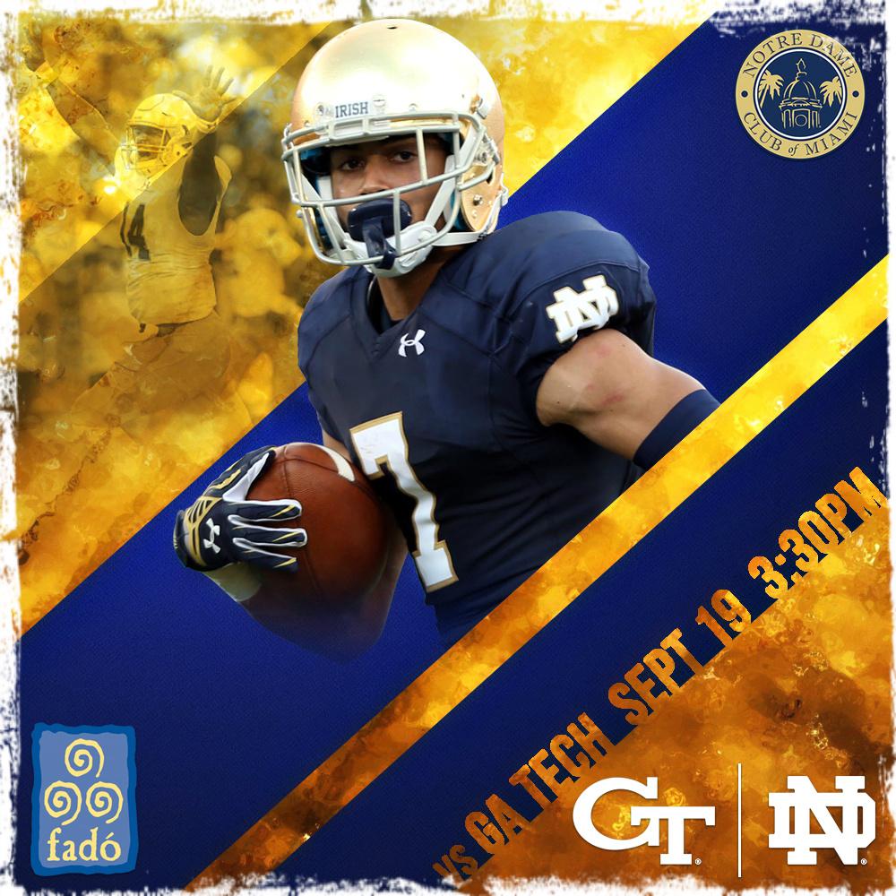 NDMiami's tweet image. 24 hours away! Join us at @fadomiami TOMORROW for another EPIC Game Watch!

#GoIrish #BeatYellowJackets

🍀 &amp;gt; 🐝