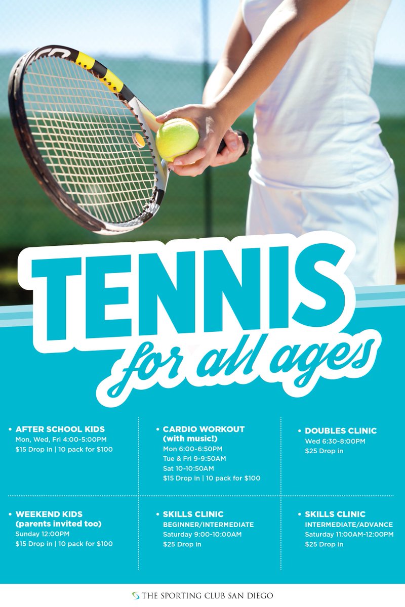 TheSportingClub's tweet image. Tennis for all ages! For more information email Kevin and Courtney at: TheSportingClubTennis@gmail.com