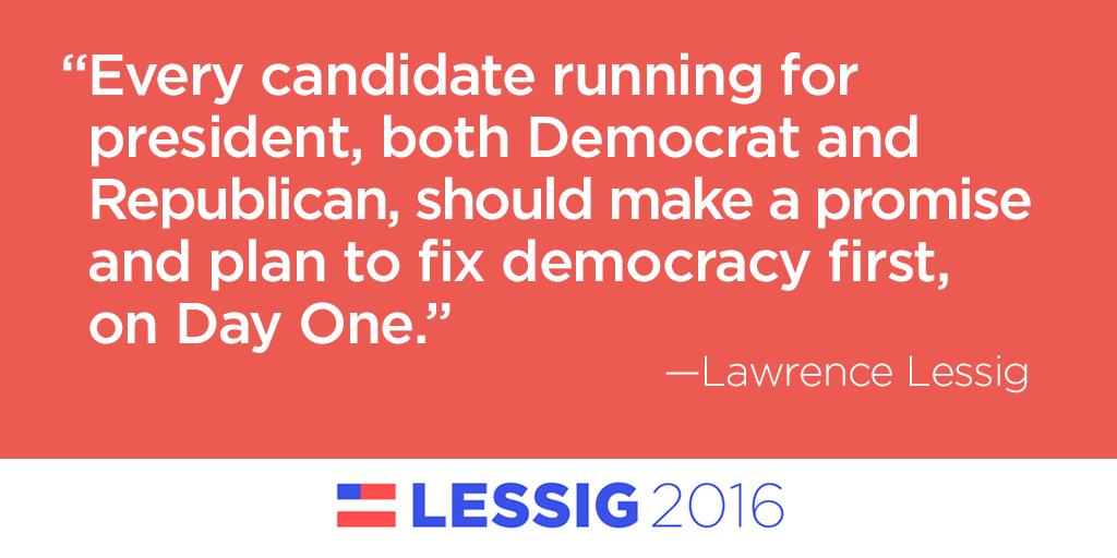 EqualCitizensUS's tweet image. RT if you agree! lessig2016.us #FixDemocracyFirst
