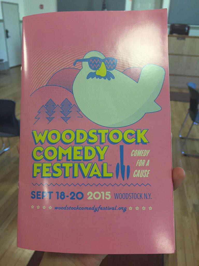 WoodstockComedy's tweet image. It&apos;s all happening! Let&apos;s do this #WCF2015 👍