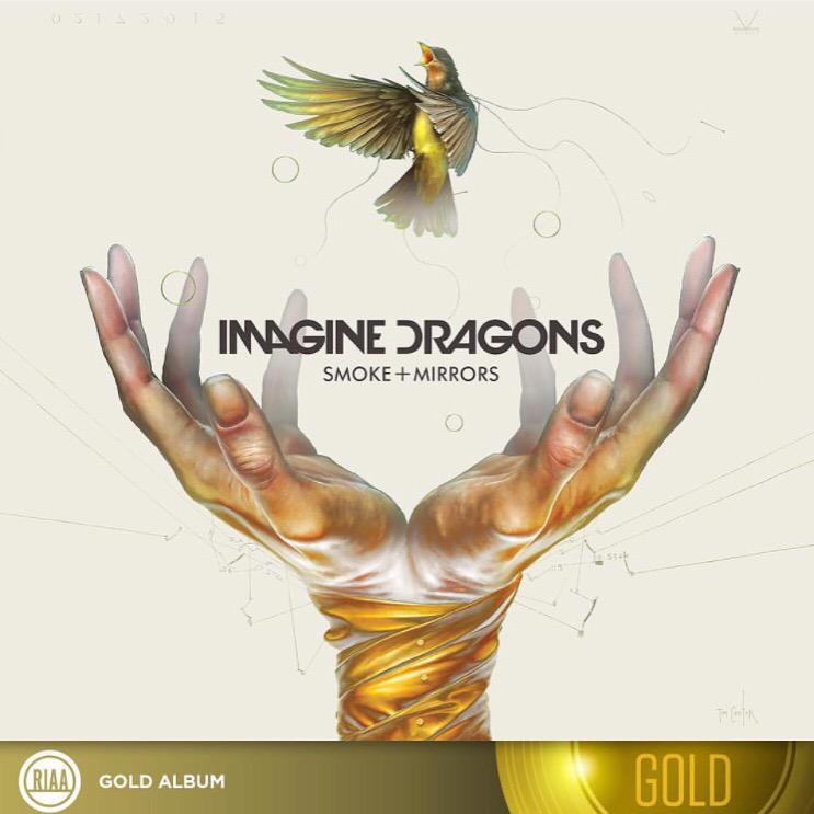 Imaginedragons's tweet photo. Smoke + Mirrors just went gold thanks to you wonderful people xx http://t.co/TJ8vjoMNzl
