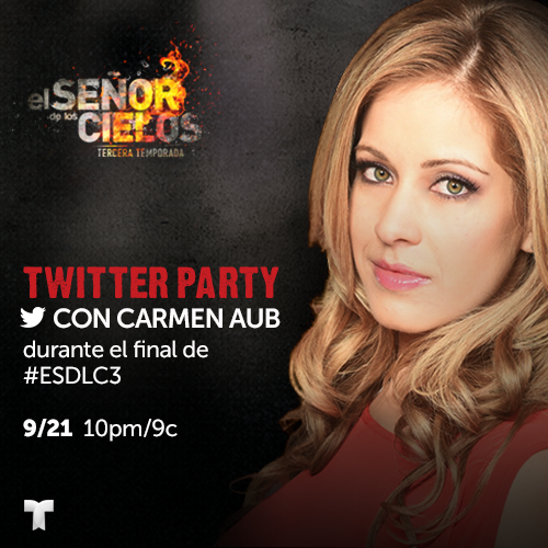 SrDeLosCielosTV's tweet photo. ¿En dónde están los fans de Rutila? Acompáña a @carmenaub durante el final de #ESDLC3 #TwitterParty http://t.co/OdaEvodJ8U