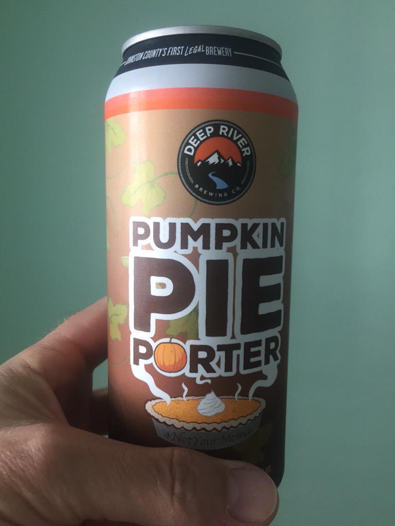 It's not 5 o'clock, but it's always time for <a href="/DeepRiverBrew/">Deep River Brewing</a> Pumpkin Pie Porter. You gotta try this... Another winner!