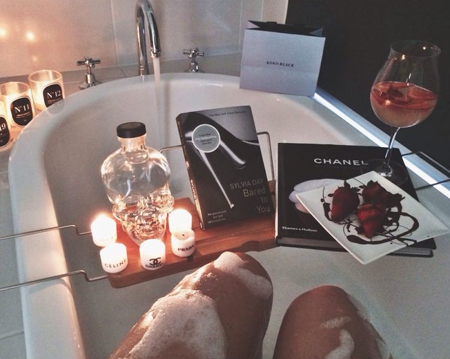 Sometimes a bubble bath is much needed. #HappyWeekend